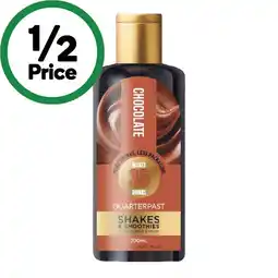 Woolworths Quarterpast Shakes & Smoothies Syrup 700ml offer