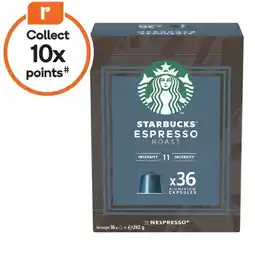 Woolworths Starbucks by Nespresso Coffee Capsules Pk 36 offer
