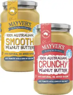 Coles Mayver's Peanut Butter 375g offer