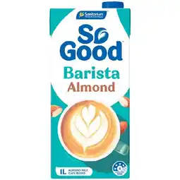 Woolworths So Good Barista Milk 1 Litre offer