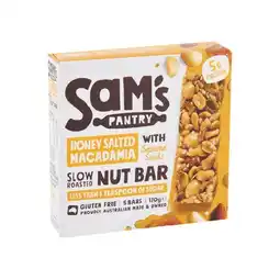 Woolworths Sam’s Pantry Nut Bars 170g Pk 5 offer