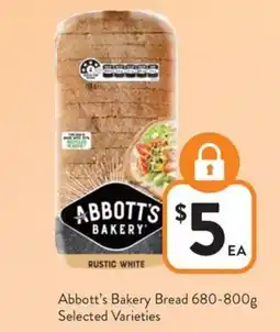 Foodworks Abbott's bakery bread offer
