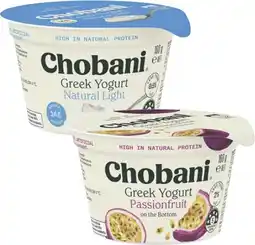 Coles Chobani Greek or No Sugar Added Greek Yogurt 150g-160g offer