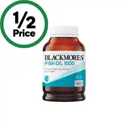 Woolworths Blackmores Fish Oil 1000mg Capsules Pk 400 offer
