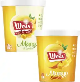 Coles Weis Frozen Dessert Tub 1 Litre offer