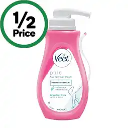 Woolworths Veet Pure Hair Removal Cream Sensitive Skin 400ml offer