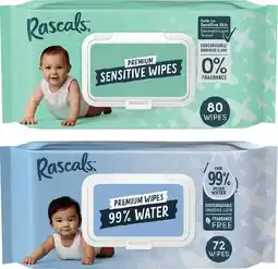 Coles Rascals Premium Baby Wipes 72 Pack–80 Pack offer