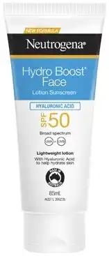 Coles Neutrogena Hydro Boost Face Sunscreen SPF50 85mL^ offer