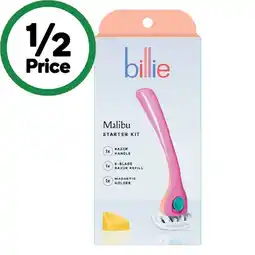 Woolworths Billie Malibu Razor Blade Starter Kit offer