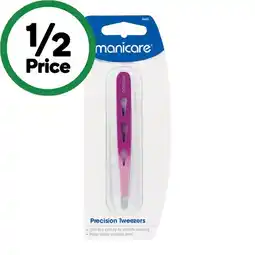 Woolworths Manicare Precision Tweezer Pink offer