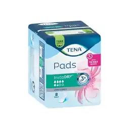 Woolworths Tena Pad Instadry Long Length Pk 8 offer