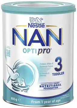 Coles Nestlé NAN Optipro Stage 3 Toddler Milk Drink 800g offer