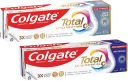 Coles Colgate Total Active Prevention Deep Clean or Whitening Toothpaste 115g offer