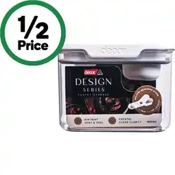 Woolworths Décor Design Series Pantry Oblong Container 920ml offer