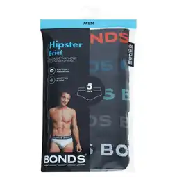 Woolworths Bonds Men’s Underwear Hipster Brief Assorted Pk 5 offer