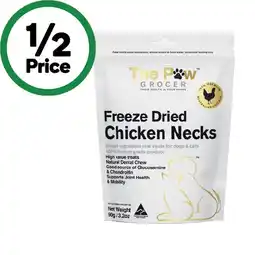 Woolworths The Paw Grocer Freeze Dried Dog Treats 90g offer