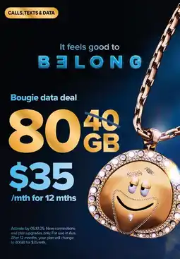 Coles Belong $35 Mobile SIM offer