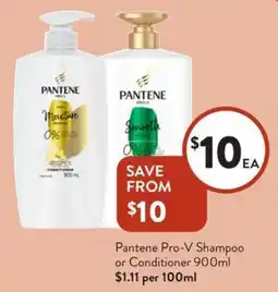 Foodworks Pantene pro-v shampoo or conditioner offer