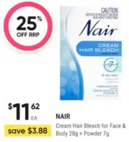 Healthy Life Nair Cream Hair Bleach for Face & Body + Powder offer