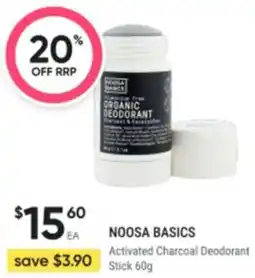 Healthy Life Noosa basics Activated Charcoal Deodorant Stick offer