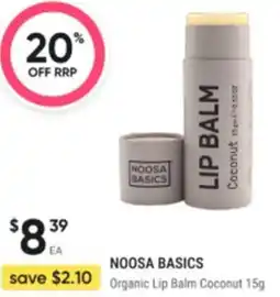 Healthy Life Noosa basics Organic Lip Balm Coconut offer