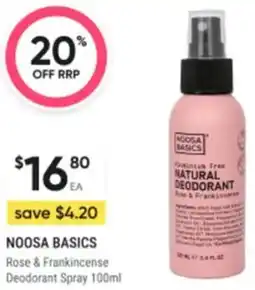 Healthy Life Noosa basics rose & frankincense deodorant spray offer