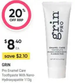 Healthy Life Grin Pro Enamel Care Toothpaste With Nano Hydroxyapatite offer