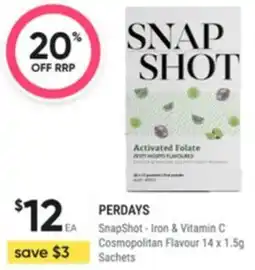 Healthy Life PERDAYS SnapShot Iron & Vitamin C Cosmopolitan Flavour offer