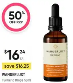 Healthy Life Wanderlust turmeric drops offer