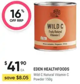 Healthy Life Eden healthfoods Wild C Natural Vitamin C Powder offer