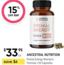 Healthy Life Ancestral nutrition primal energy women's formula offer