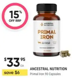 Healthy Life Ancestral nutrition primal iron offer