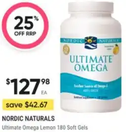 Healthy Life Nordic naturals Ultimate Omega Lemon 180 Soft Gels offer