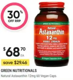 Healthy Life Green nutritionals Natural Astaxanthin offer