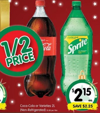 Spar Coca-Cola Or Varieties 2L offer