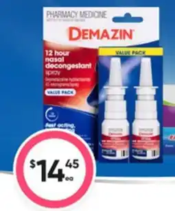 Healthy Life Demazin 12 hour nasal decongestant spray offer