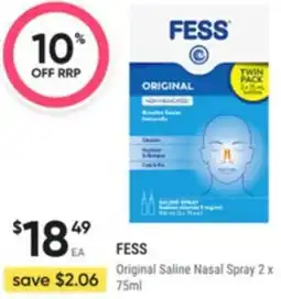 Healthy Life Fess Original Saline Nasal Spray offer