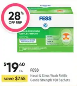 Healthy Life Fess Nasal & Sinus Wash Refills Gentle Strength offer