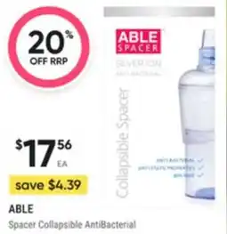 Healthy Life Able Spacer Collapsible AntiBacterial offer