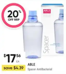 Healthy Life Able Spacer AntiBacterial offer