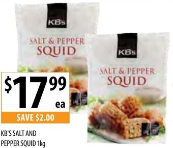 Supabarn KB's Salt And Pepper Squid 1kg offer