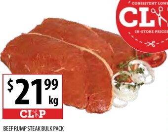 Supabarn Beef Rump Steak Bulk Pack offer