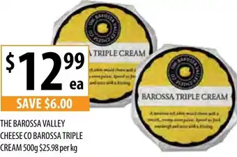 Supabarn The Barossa Valley Cheese Co Barossa Triple Cream 500g offer