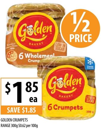 Supabarn Golden Crumpets Range 300g offer