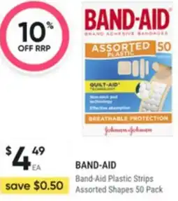 Healthy Life Band-aid band-aid plastic strips assorted shapes offer
