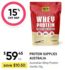 Healthy Life Protein supplies australia Australian Whey Protein Vanilla offer