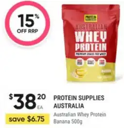 Healthy Life Protein supplies australia Australian Whey Protein Banana offer