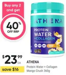 Healthy Life Athena Protein Water + Collagen Mango Crush offer