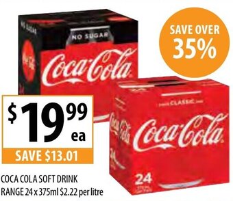 Supabarn Coca Cola Soft Drink Range offer
