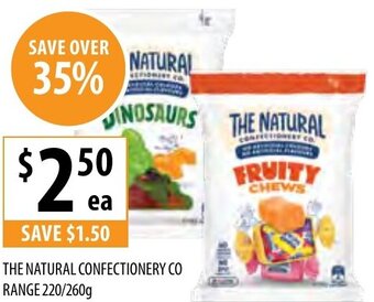 Supabarn The Natural Confectionery Co Range 220/260g offer